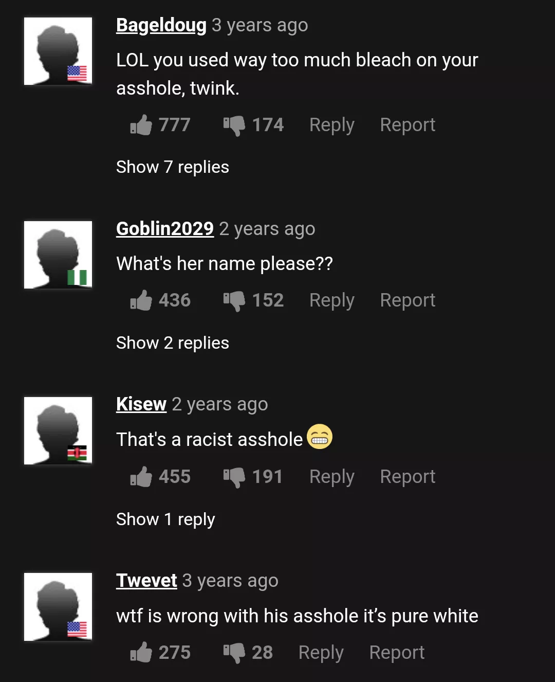 Asshole so white it's racist 😂