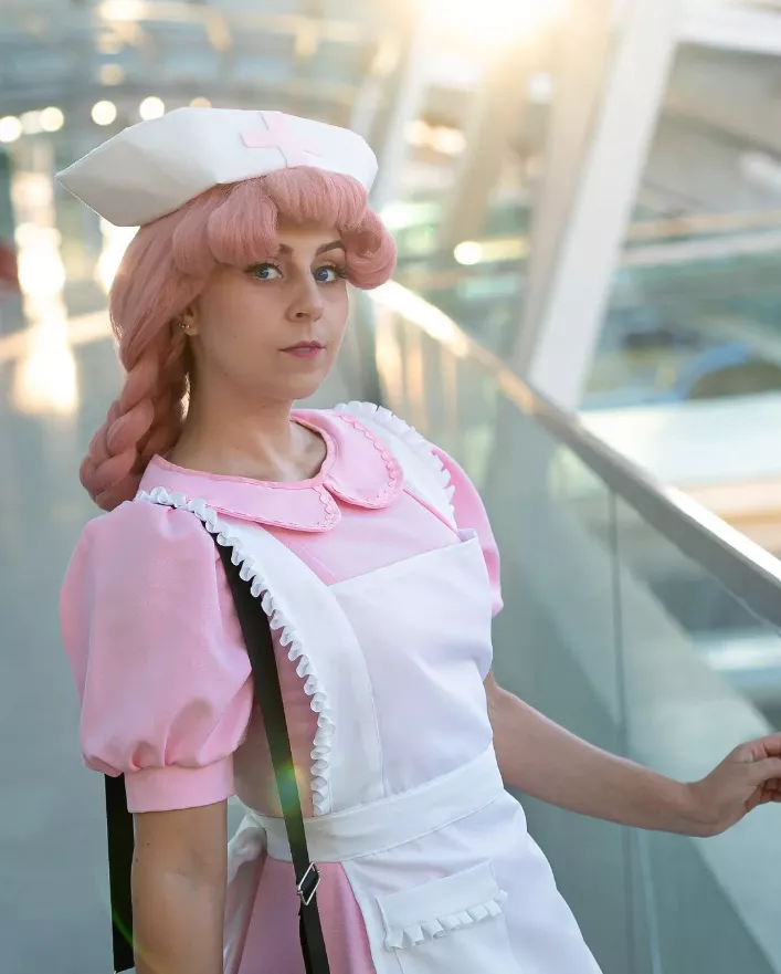 Cute cosplay Nurse Joy - by thepinkladycosplay