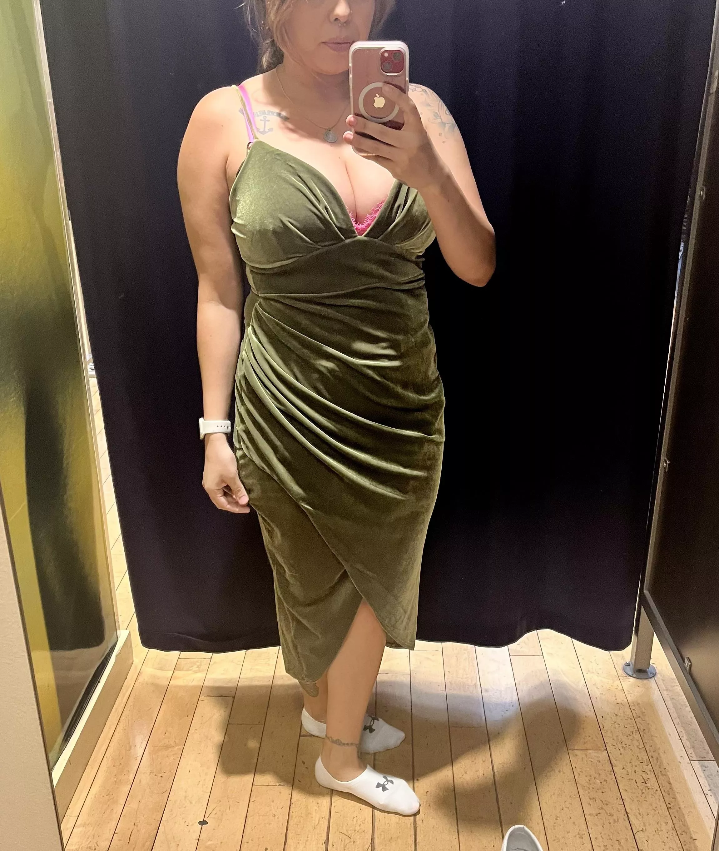 Do you think my boobs look big in this dress?