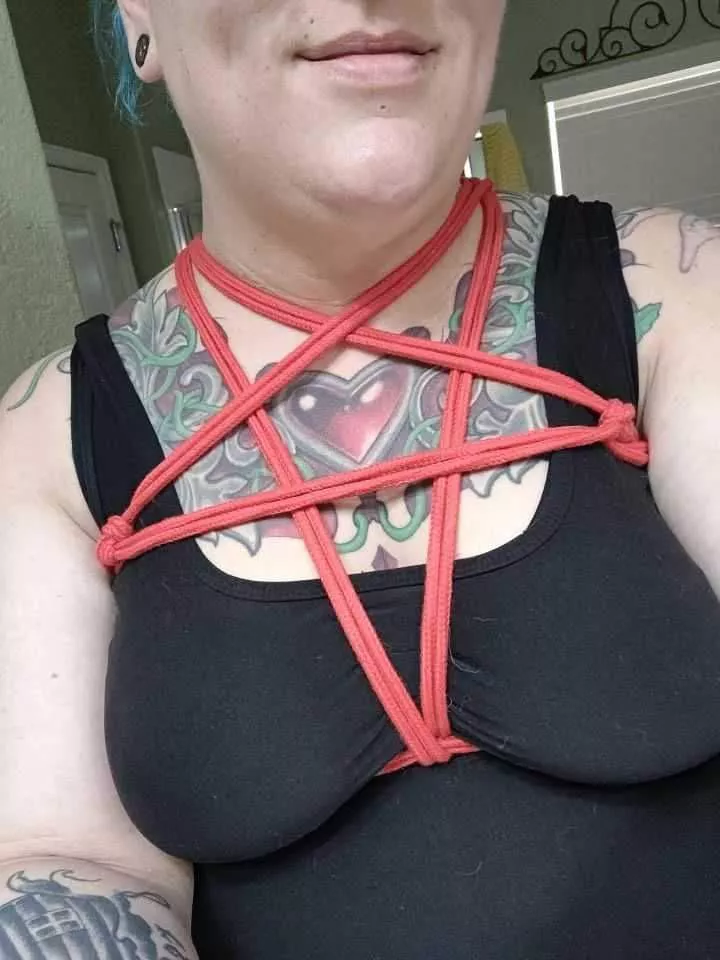 First ever attempt at shibari