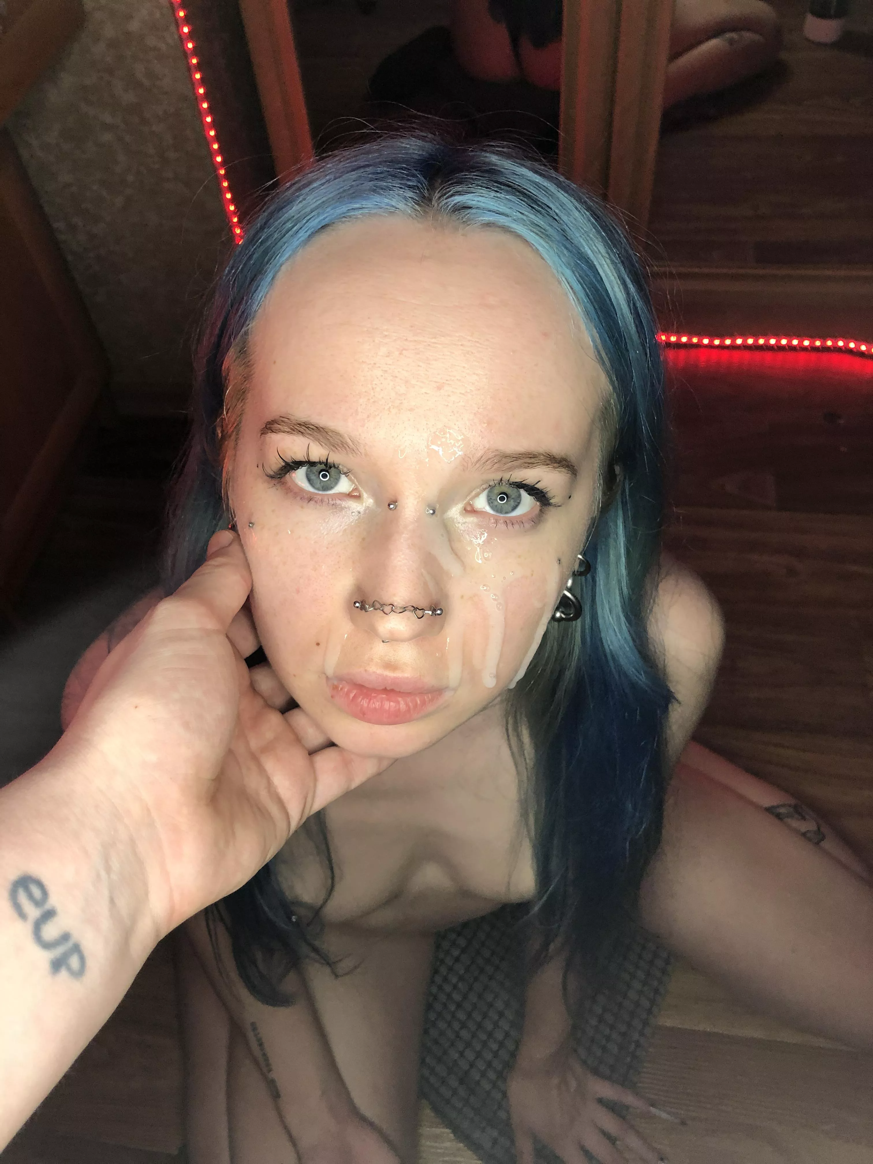 I got cum on my face