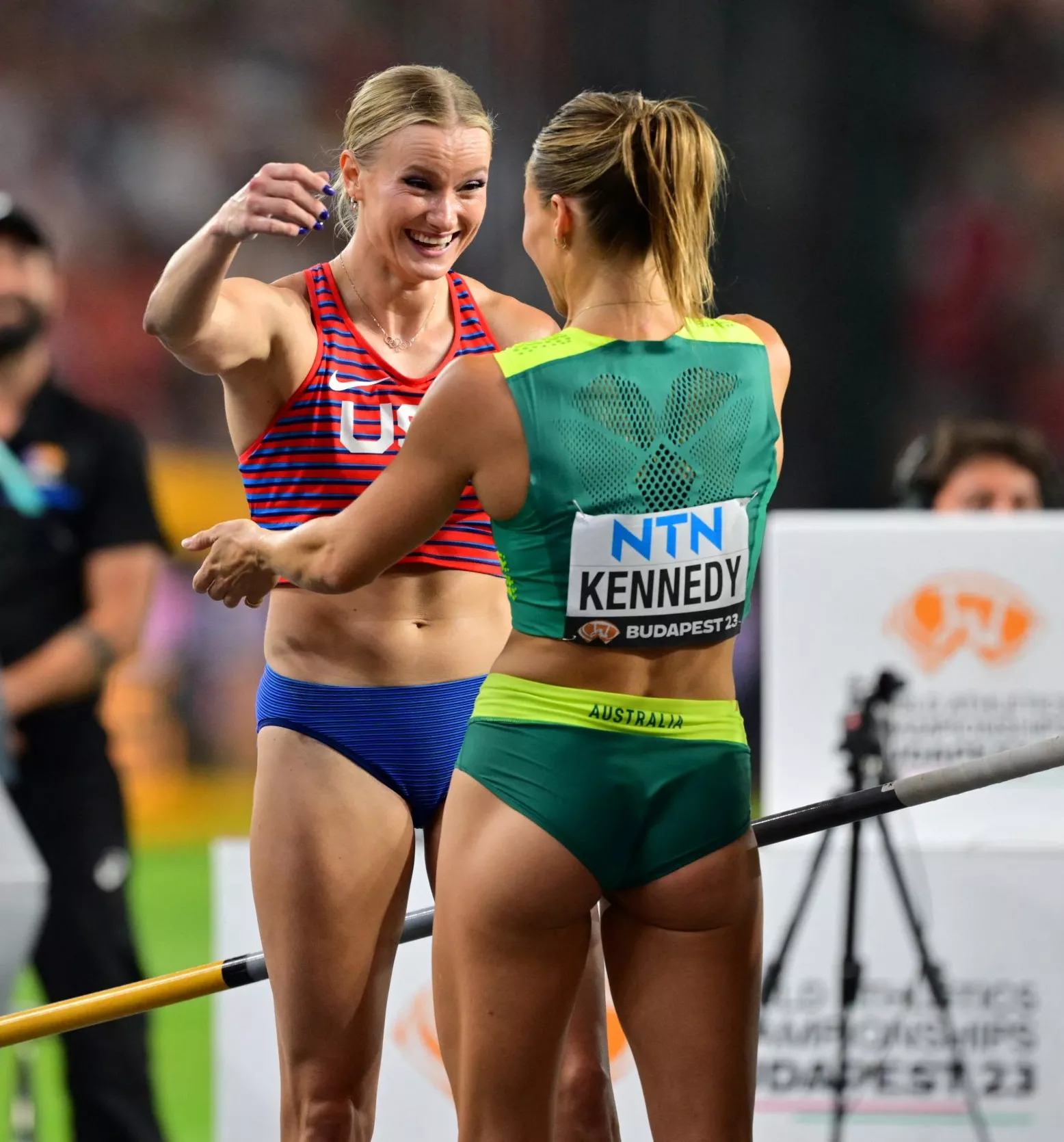 Katie Moon (USA) and Nina Kennedy (Australia) - Pole vaulters