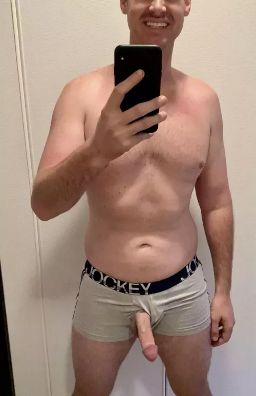 My submission for take it out Tuesday! Hope you enjoy this dadbod and average cock!