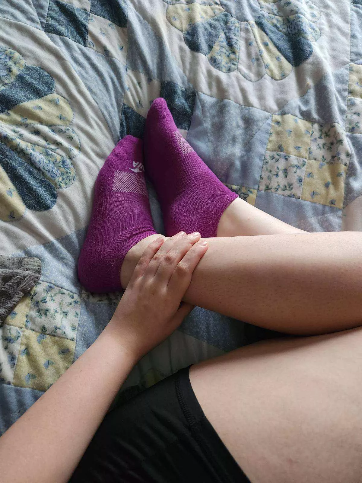 Purple athletic socks. Wanna see some more?