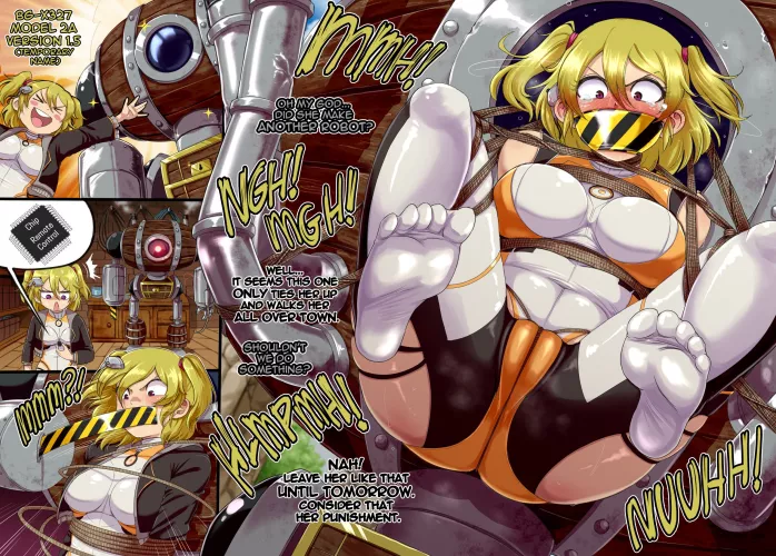 Robot malfunction (@CastagnoNsfw)