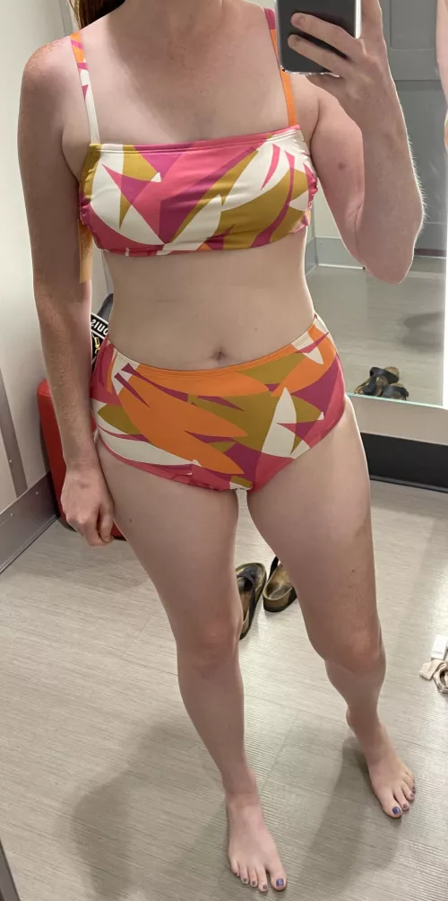 Tried this on not sure how I feel about it with my mom bod