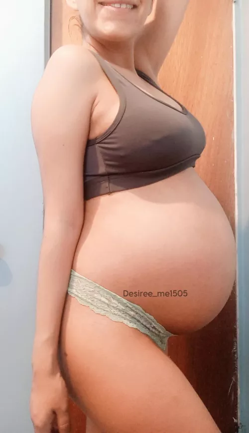 34 weeks! What do you like most about a pregnant woman?
