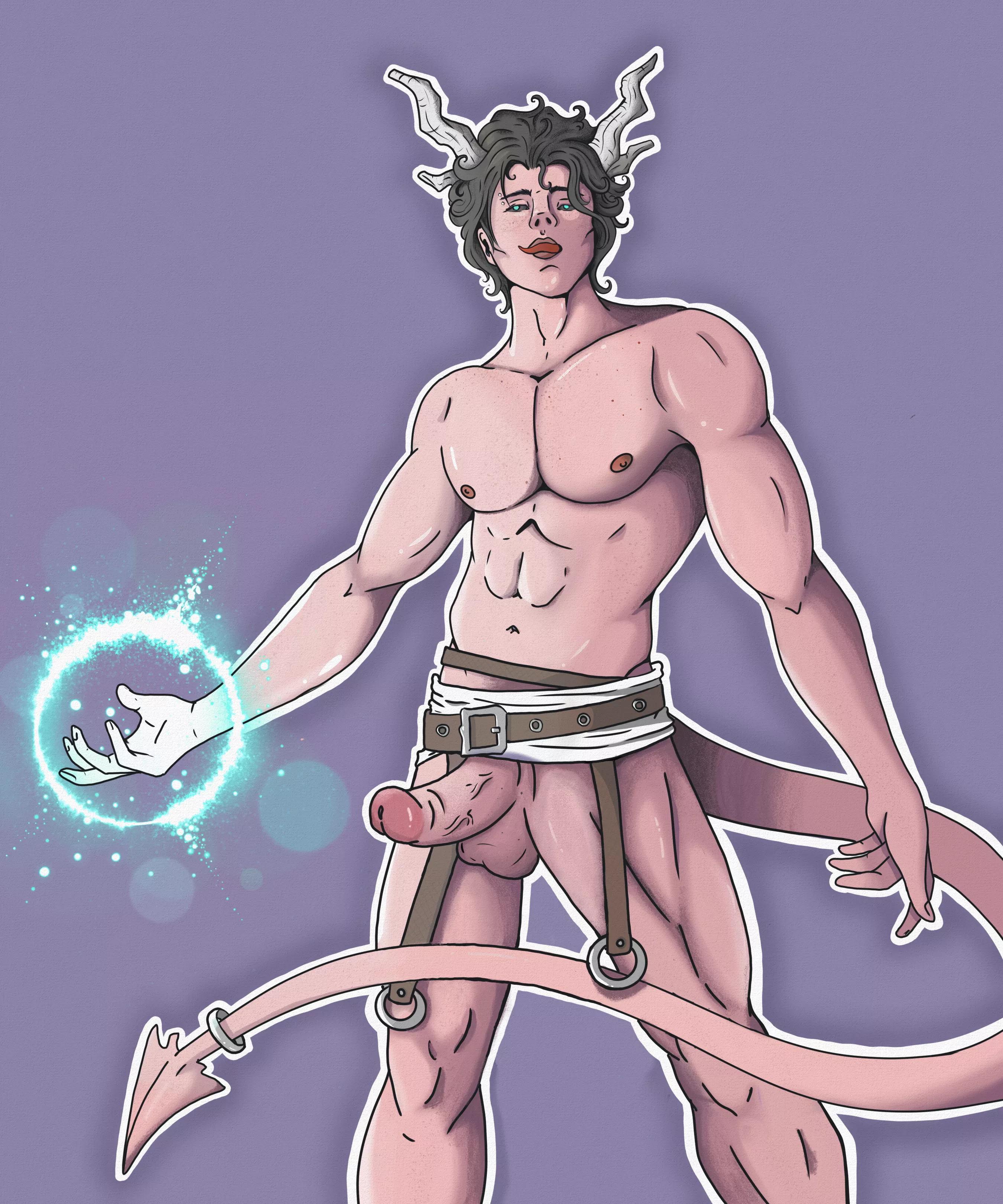 Baldur's gate 3, Tiefling character 🔞 (By me)