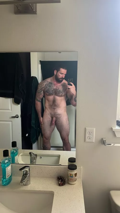 Do you want to help dad in the bathroom?