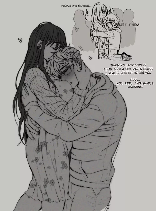 Even big boys need a mommy to comfort them <3 (art by @rins_titties)