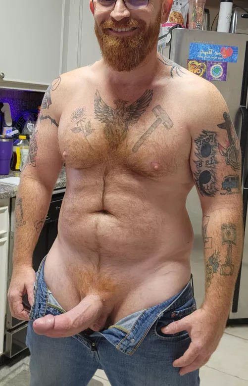 Ginger beard and boner
