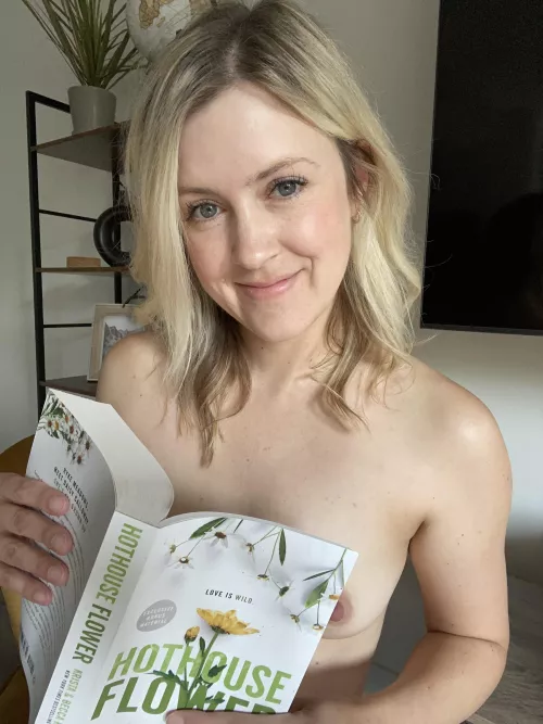 I’m just reading my book… naked