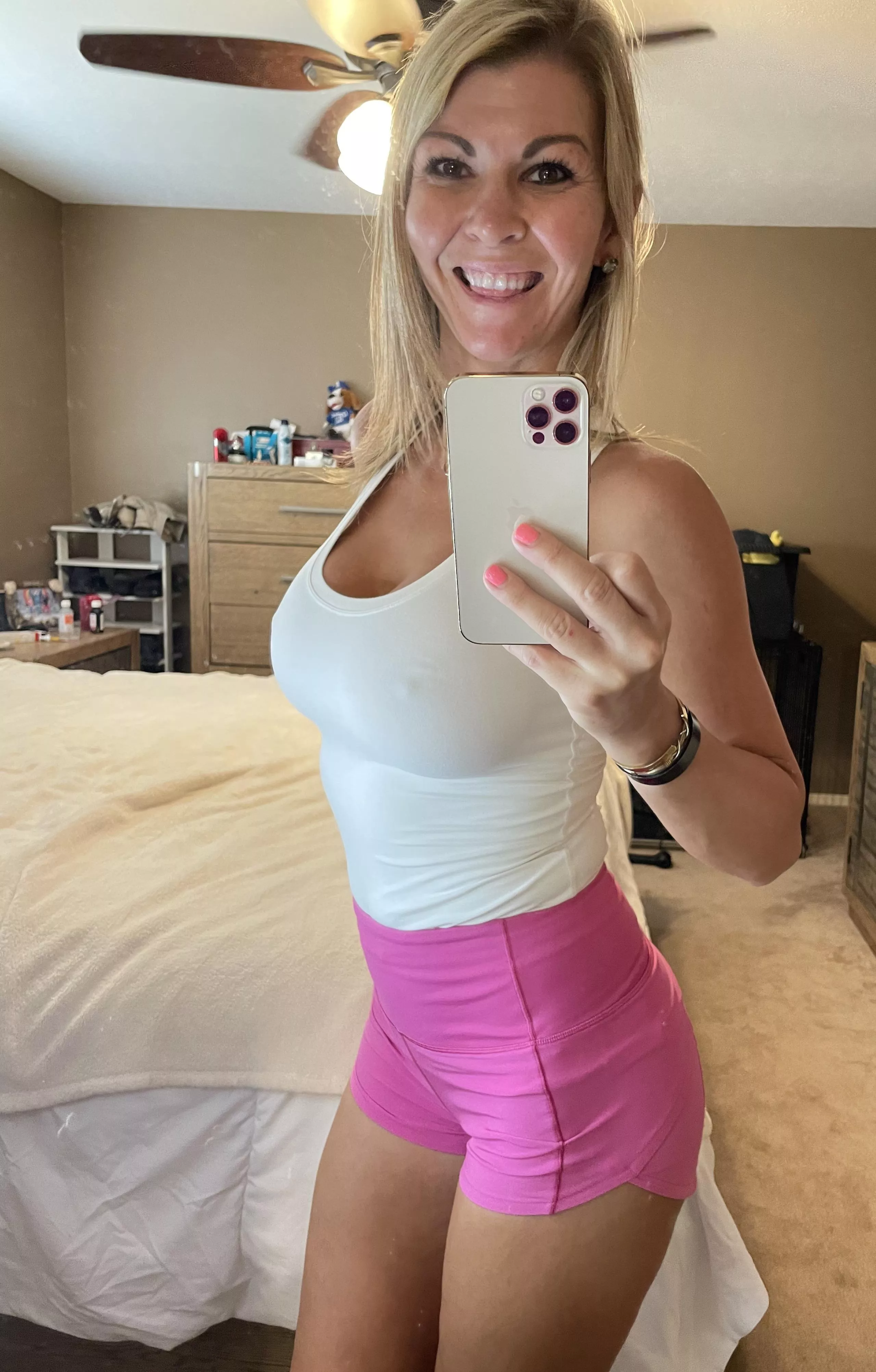 Is it wrong if me to hope no one at my gym can focus today because of my Tits and Ass?