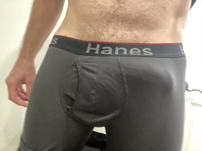 It’s just the pattern in the boxers.