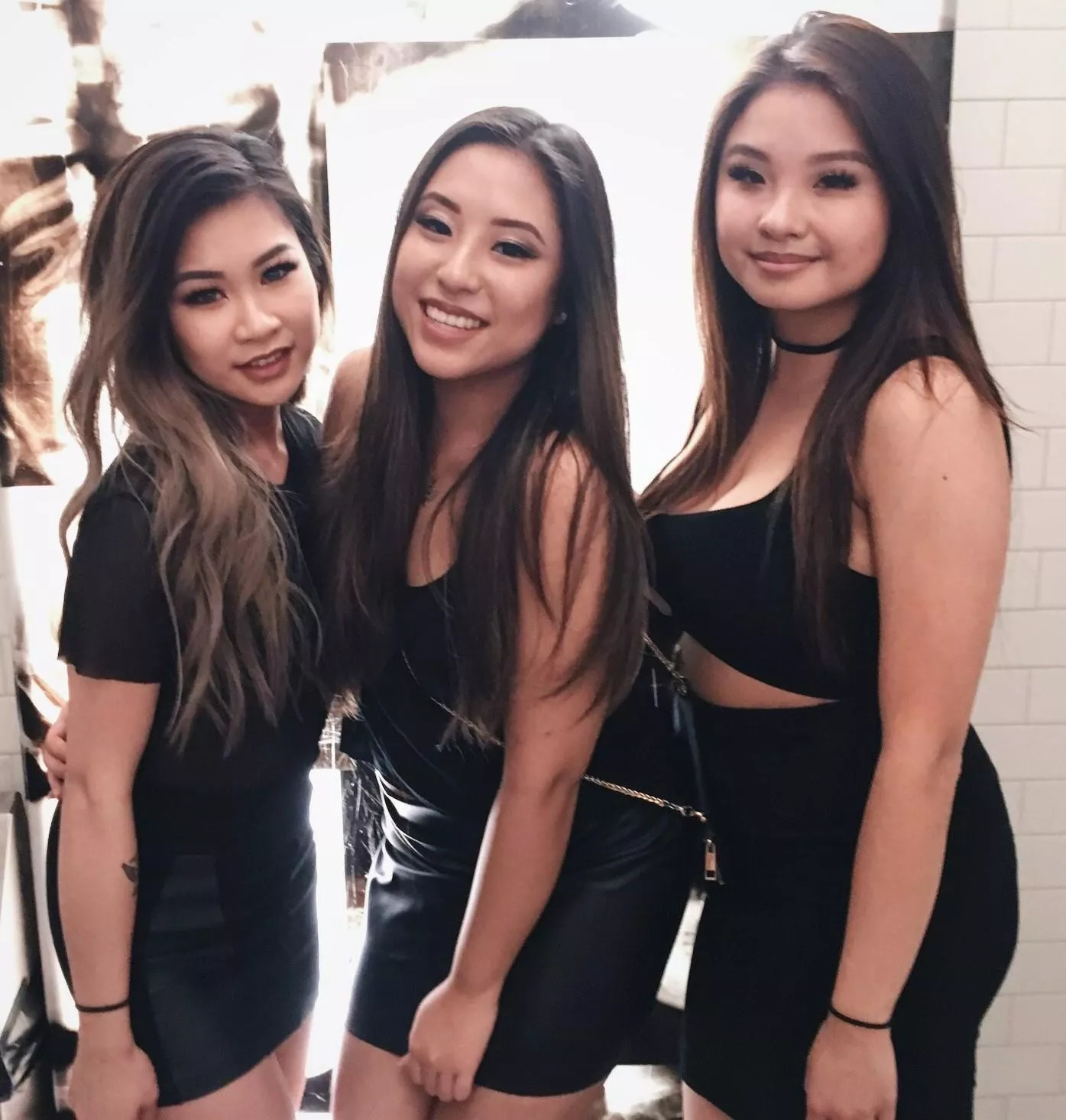 Ladies in black dresses