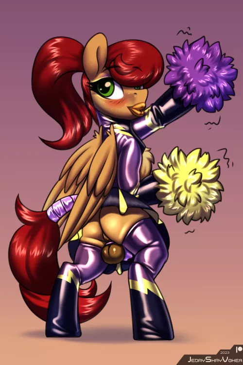 New Shadowbolt cheerleader (Artist:JedaySkayVoker)