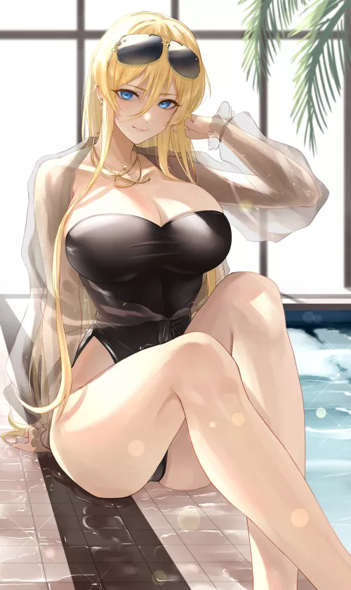 Poolside Bismarck Zwei (cramcell) [Azur Lane]