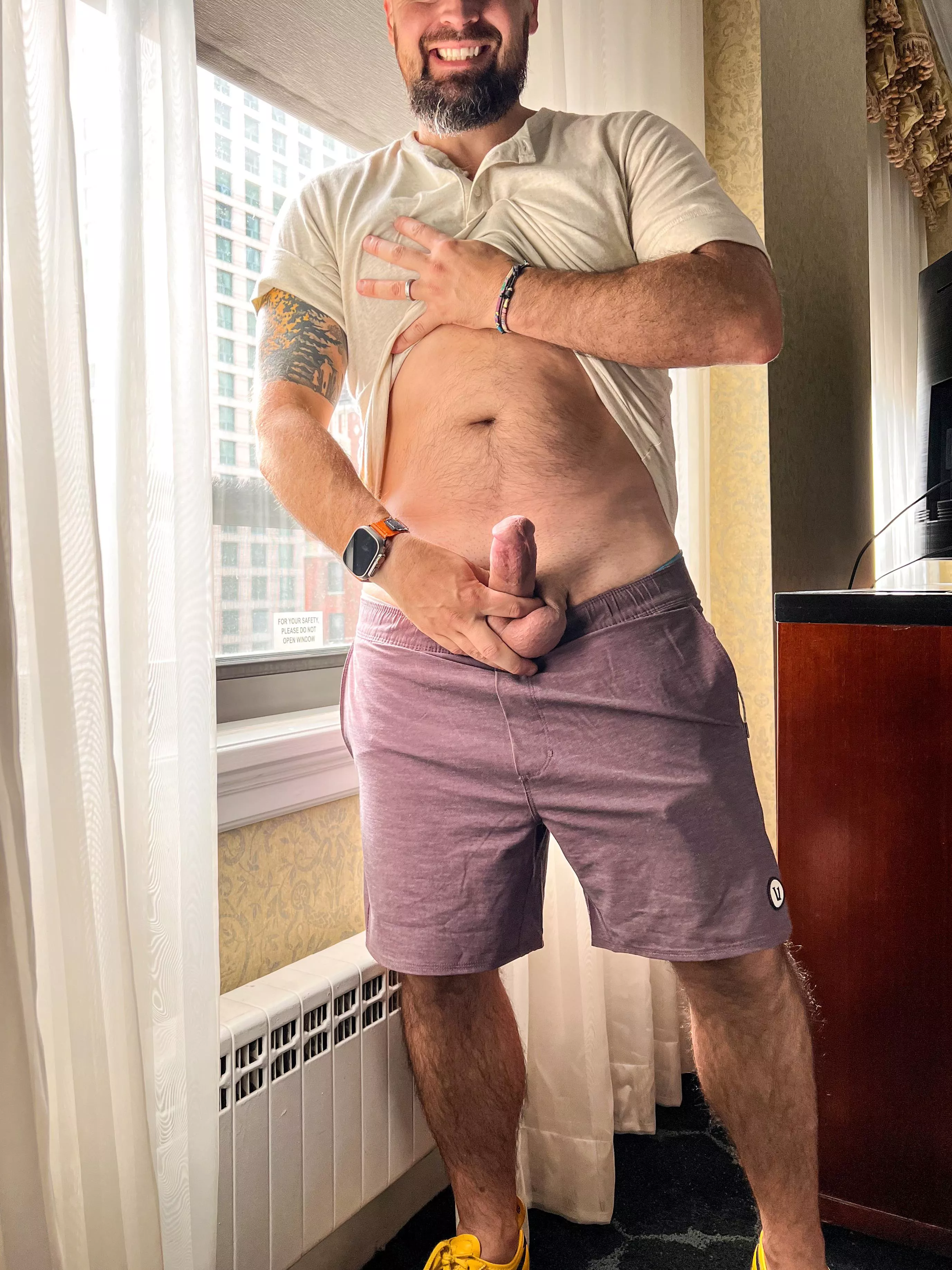 Released it in front of the hotel window. What next? 👀