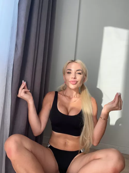 Stretch with me, babe.