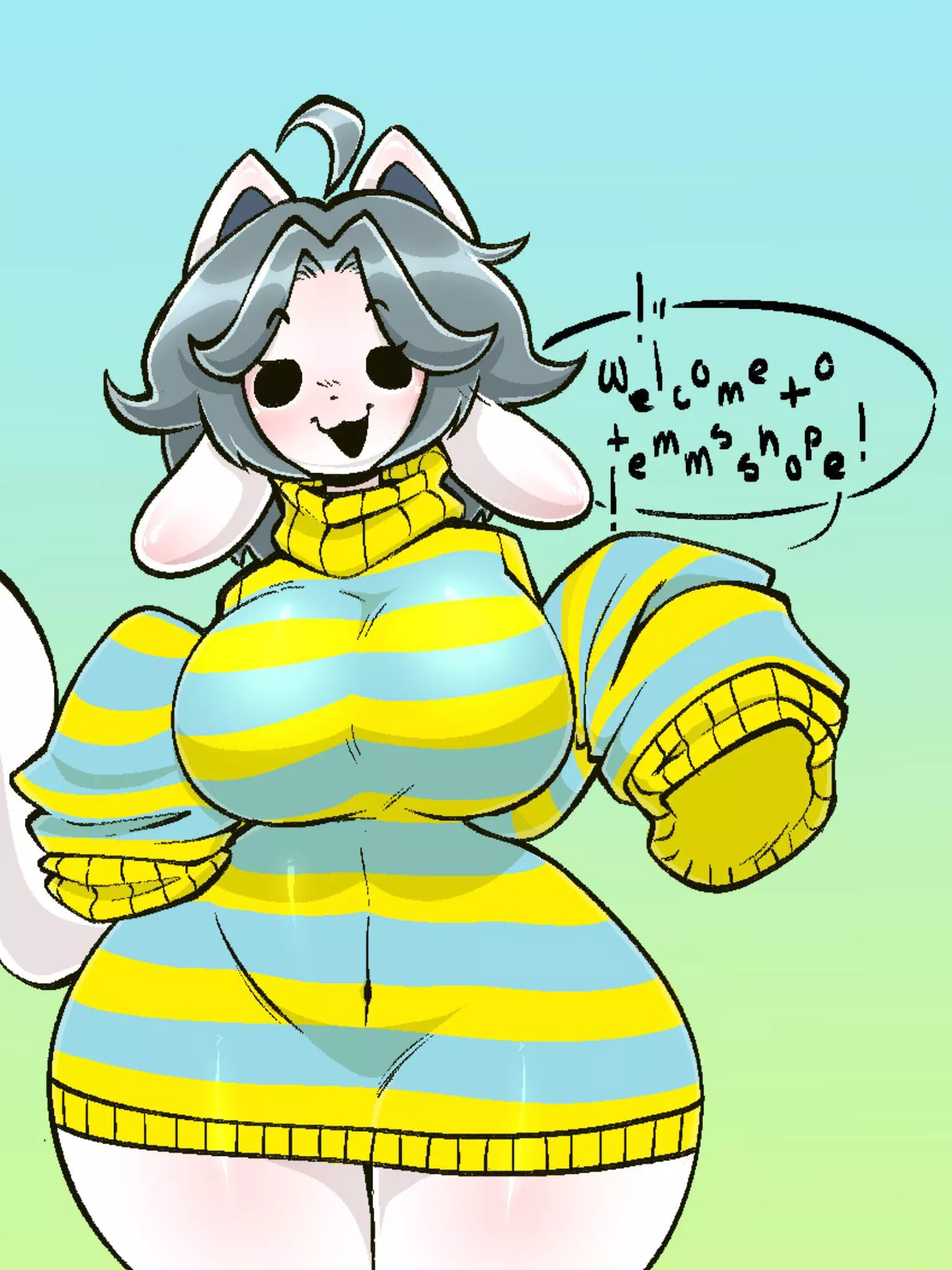 [temmie] she plans to make big monies for college!
