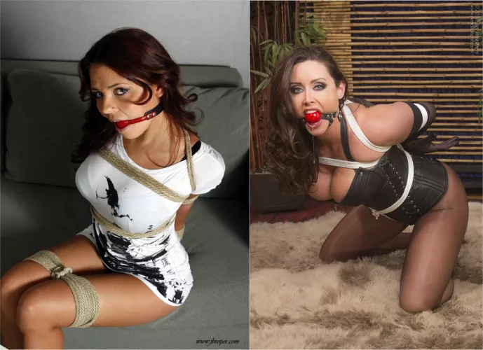 You successfully robbed these two girls. While you gag the right one, the left one looks at you surprisingly nicely. Before you leave you hear the right one say through her gag that you are a pathetic cunt. What's your move?