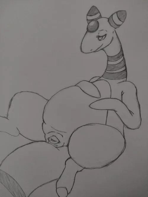 Ampharos Showing some Colaca (My sketch) [F]