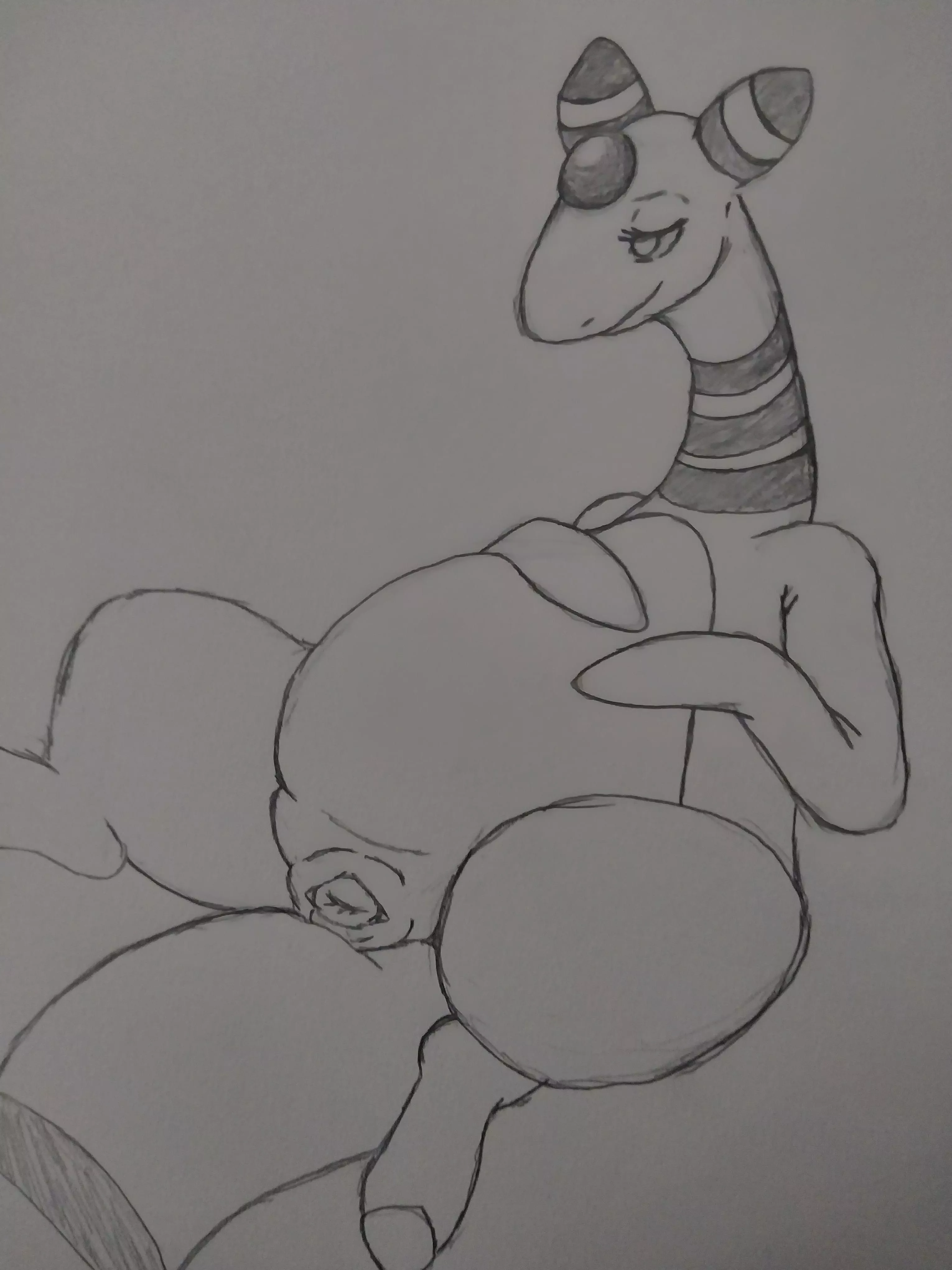 Ampharos Showing some Colaca (My sketch) [F]