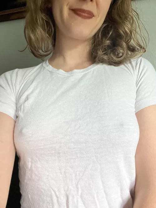 Braless and just going about my day!
