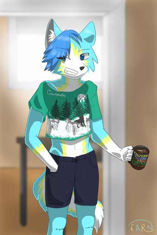 Coffee on a Lazy Day (Art by me)