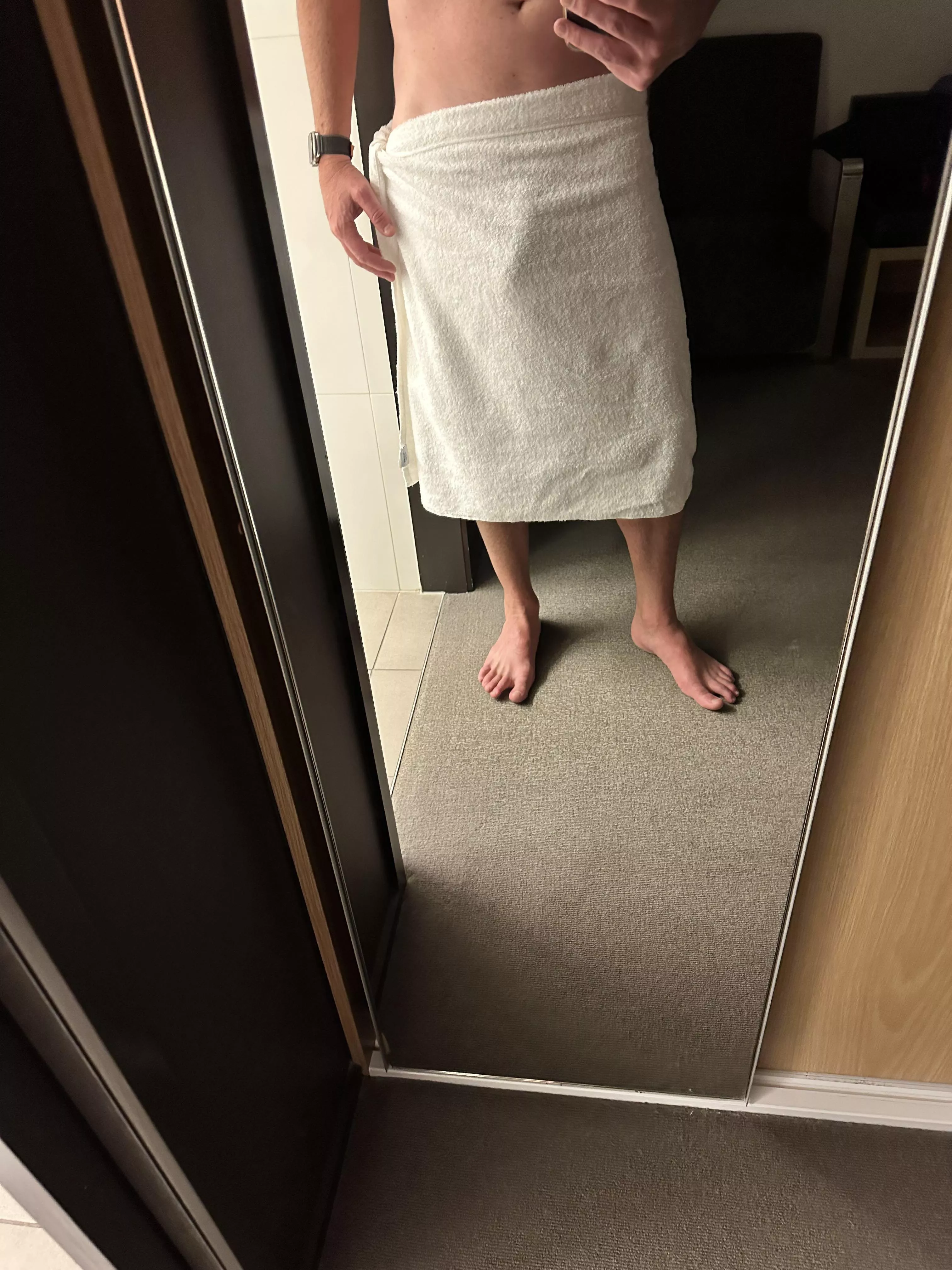 Come rip the towel off me! [m]