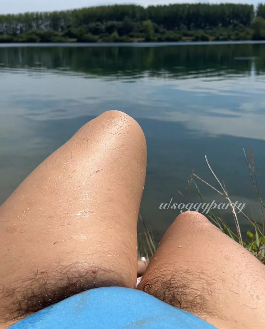 I love to show off my bush at the beach