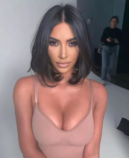 I think kim wouldnt mind if we stare at her big perfect tits