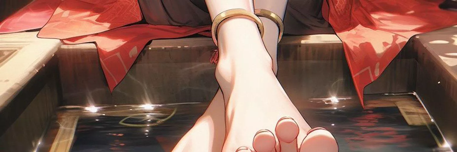 LF Color Source: crossed_ankles, soles, feet, toes, anklet, barefoot, ashiyu, water