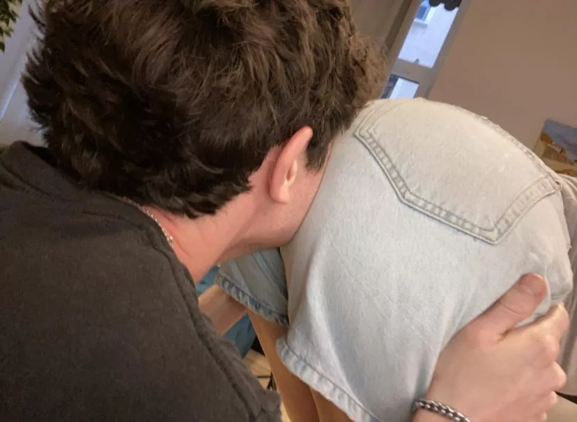 Making this fool inhale my farts for the month because I caught him cumming without permission. OC.