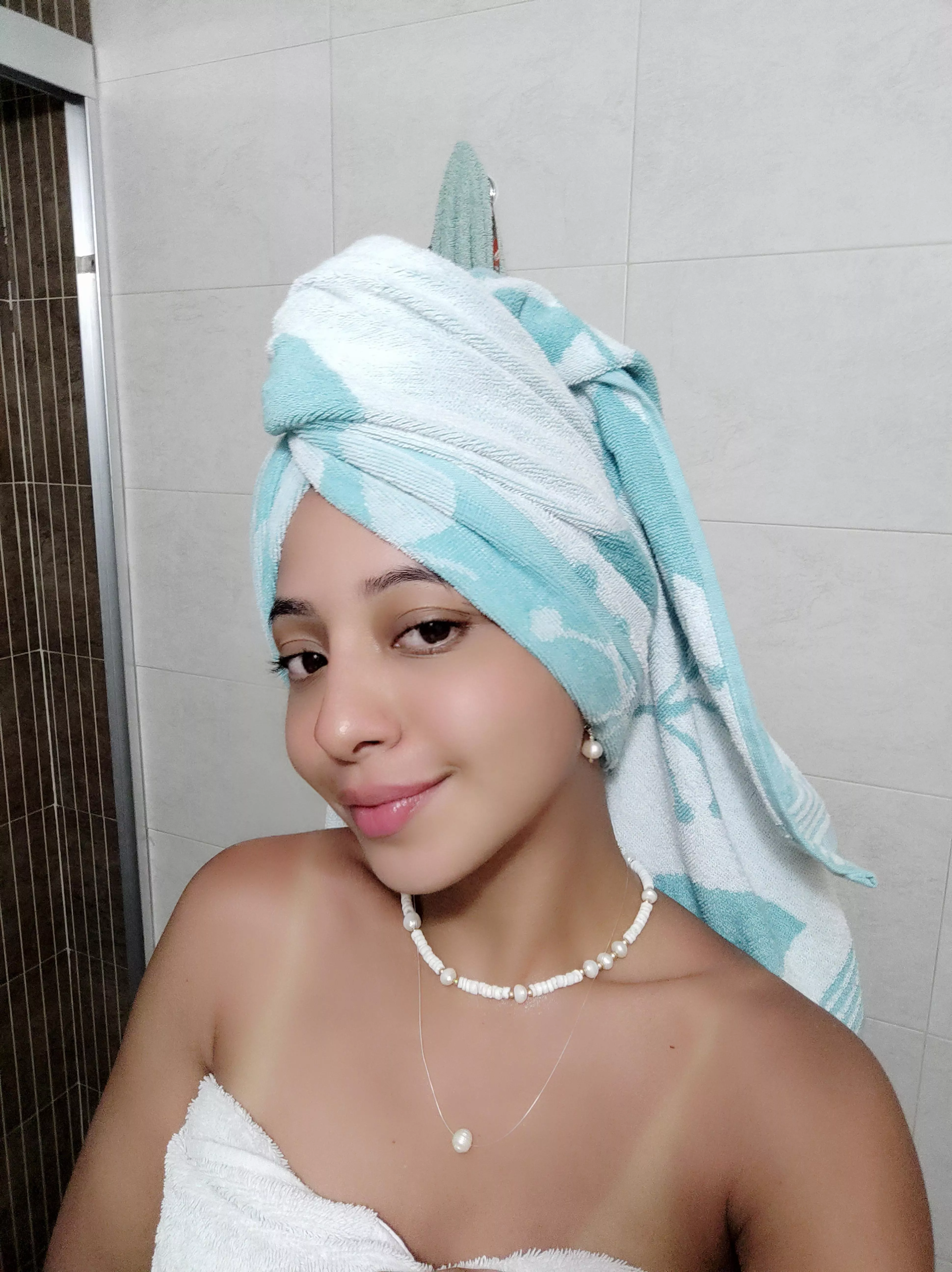 my face right after a shower