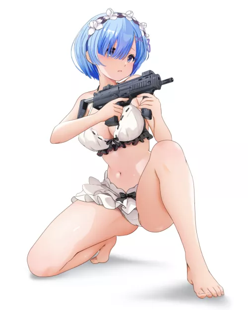 Rem with a gun (Gibun) [Re Zero]