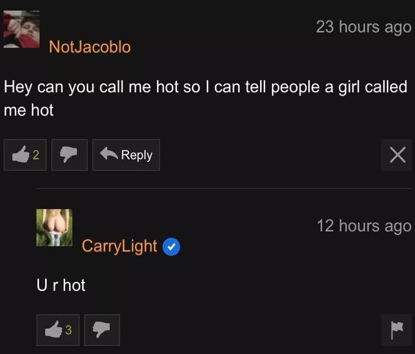 She called me hot :)