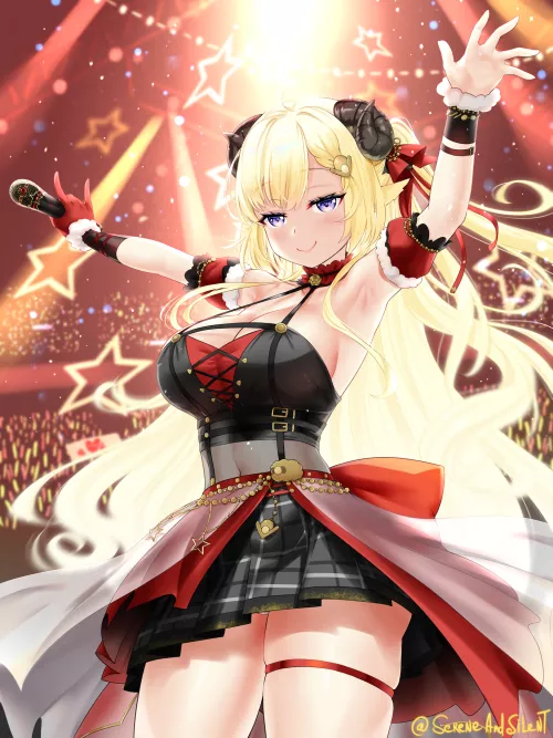 Tsunomaki Watame the idol performer (SereneAndSilent) [Hololive]