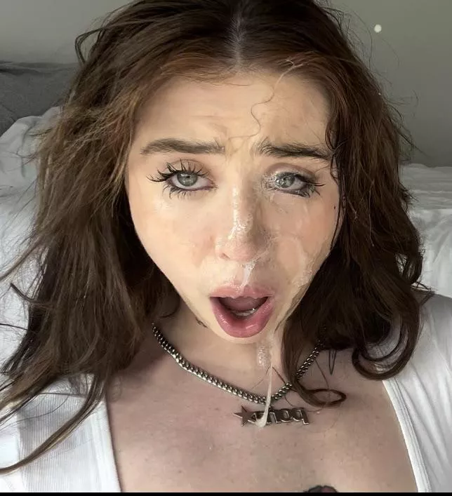 covered in cum and spit… am I still pretty?