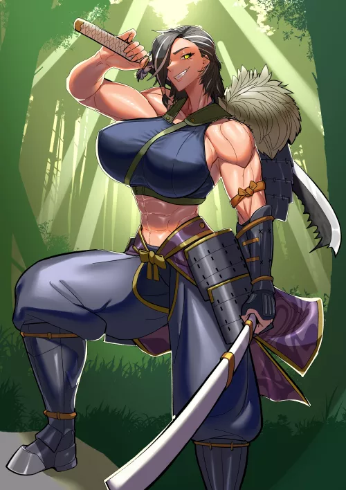 Female warrior [Artist: laughing_nerd]