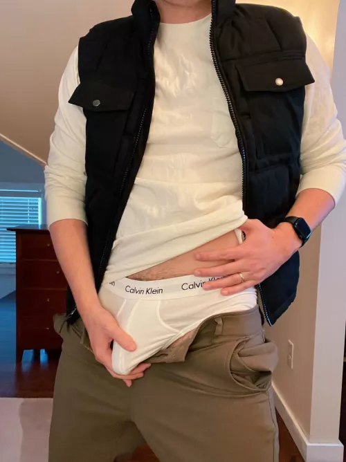 Really feeling these white calvins today, wanna touch?