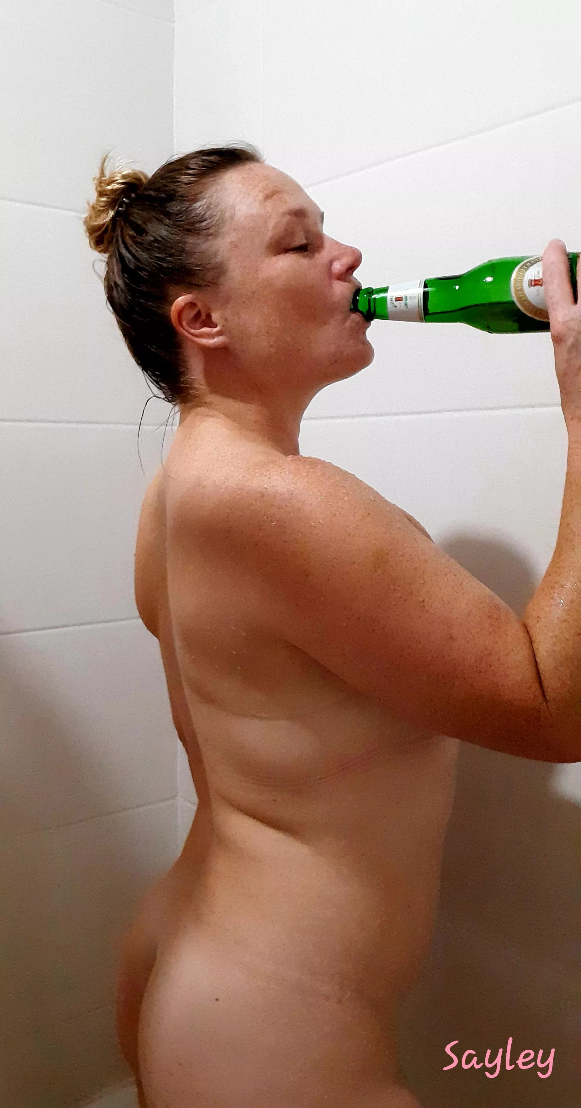 Redhead, cold shower, beer.... what more could u want