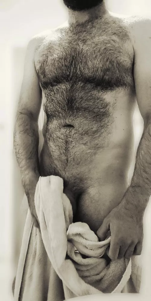 You know you've got chest hair when you use the shampoo on it as well