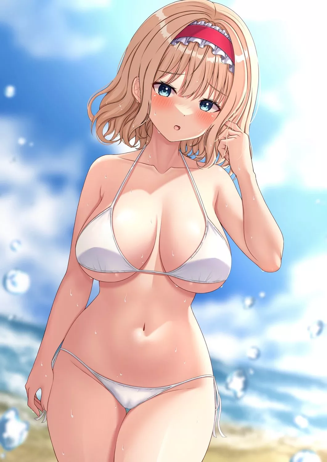 Alice at the beach