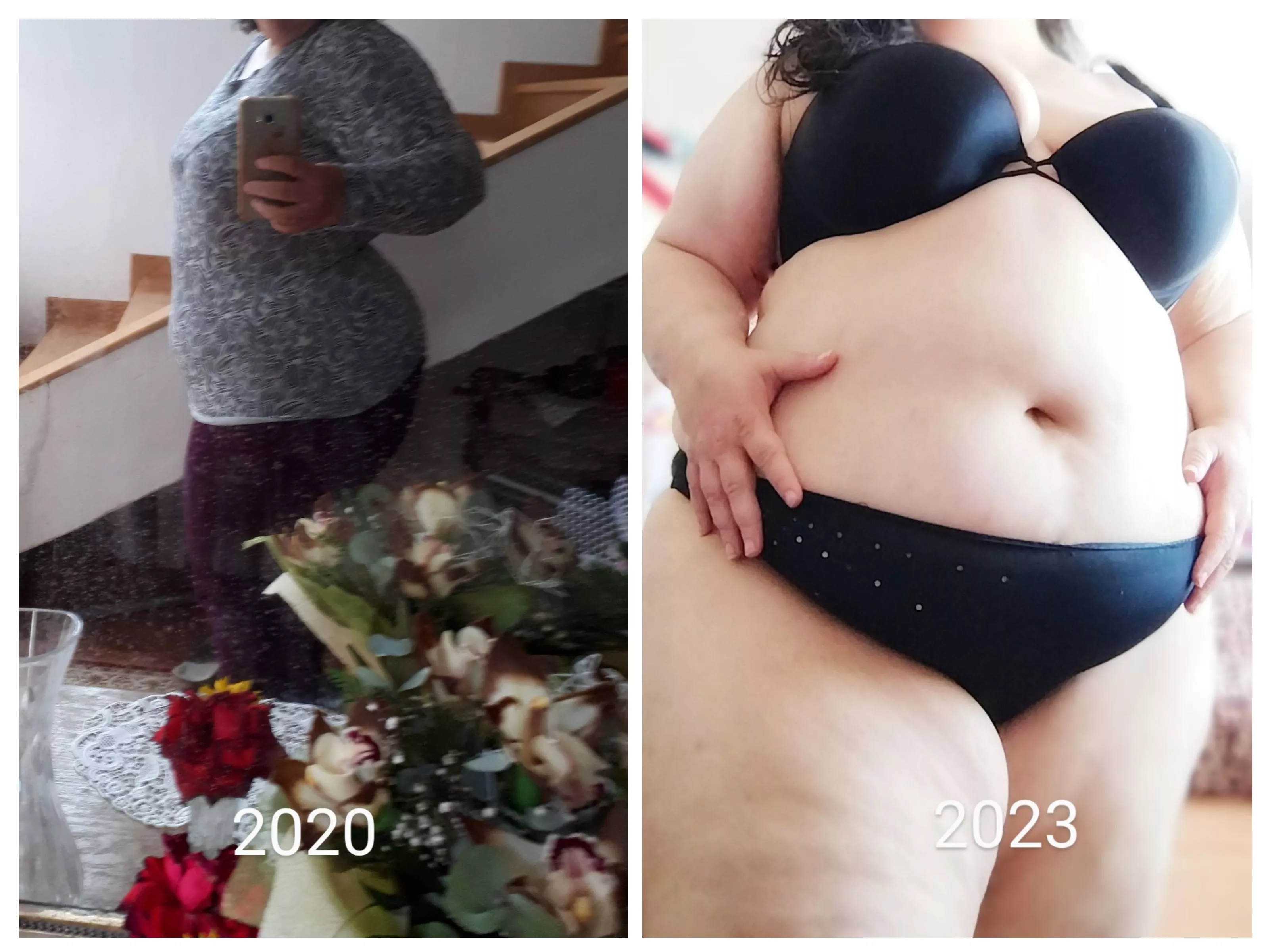 Am I eating too much? 😜 3 years and 60 pounds difference