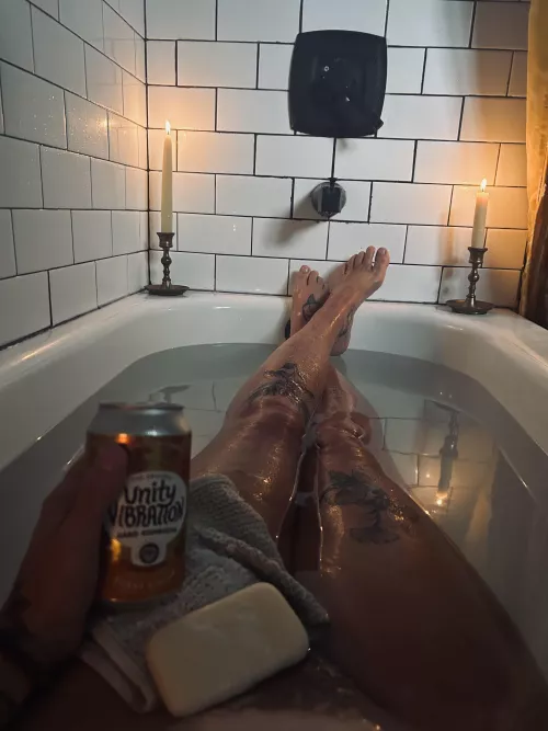 Bath & booch kinda night. 🪷