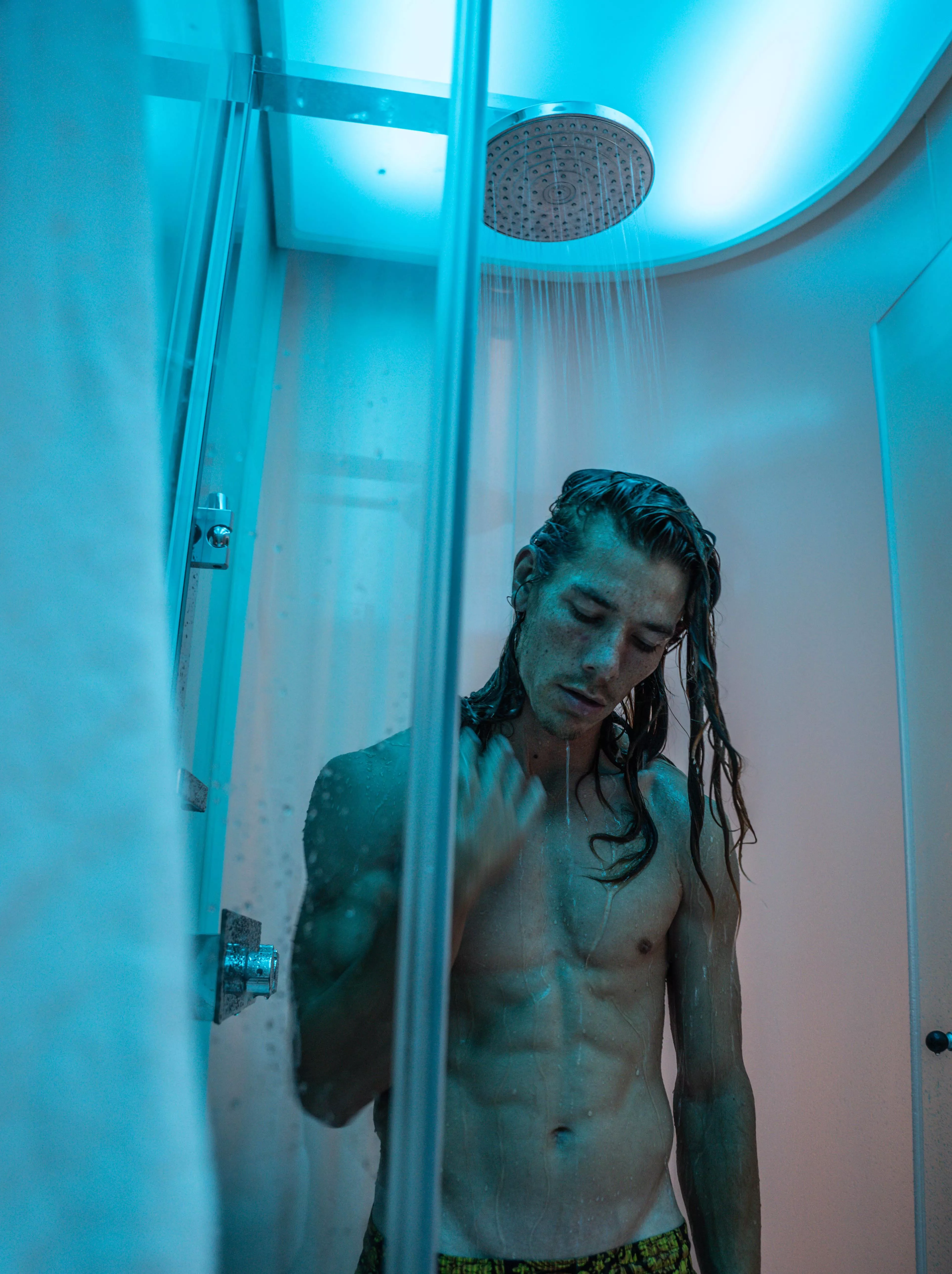 Can spend hours in the shower