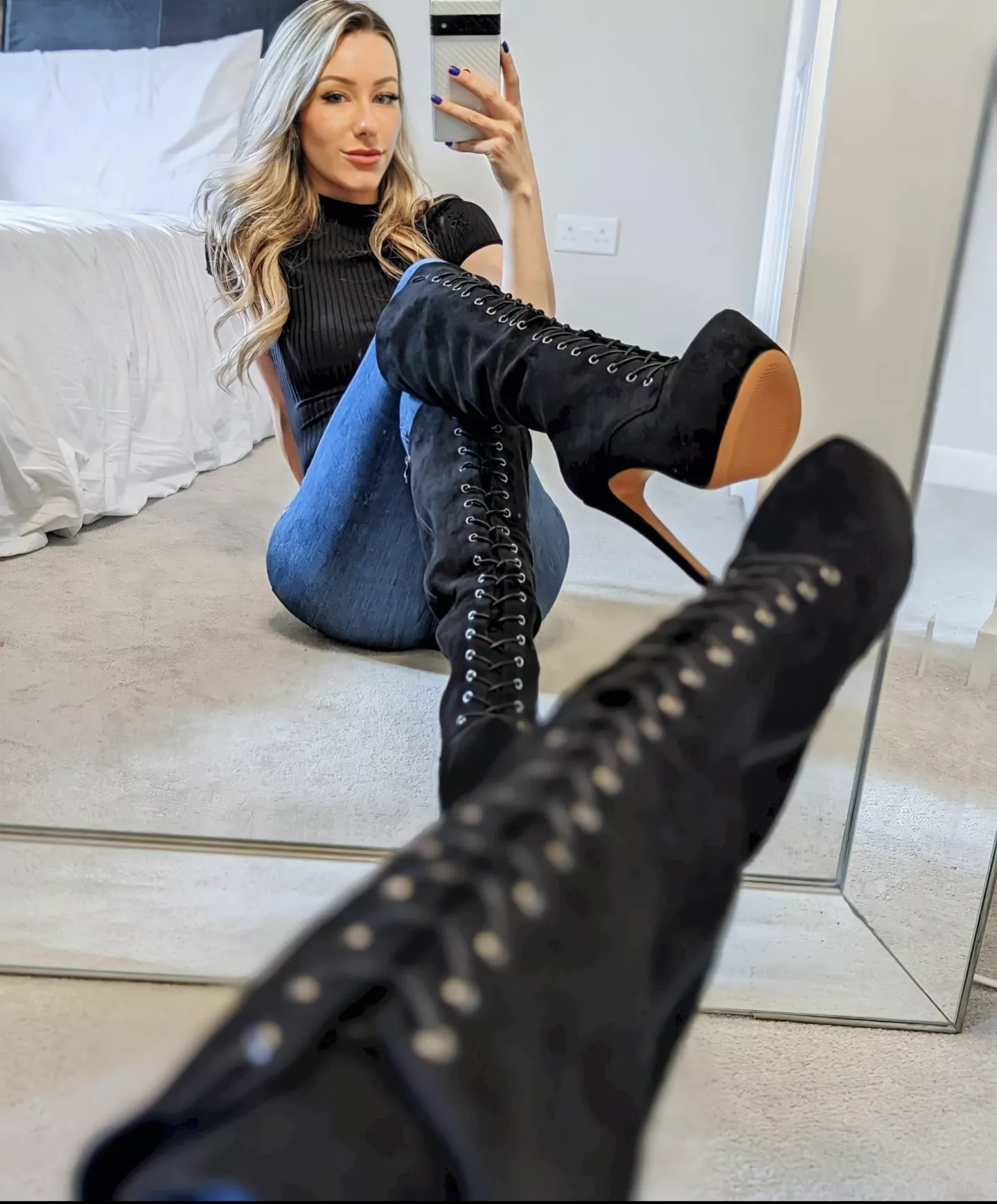 Do these boots look good with today's outfit?
