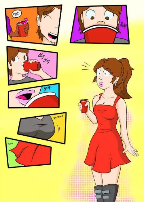Drink up (MtF transformation) made by Holeintheheart (Sorry for the quality, I could only get it back like this)