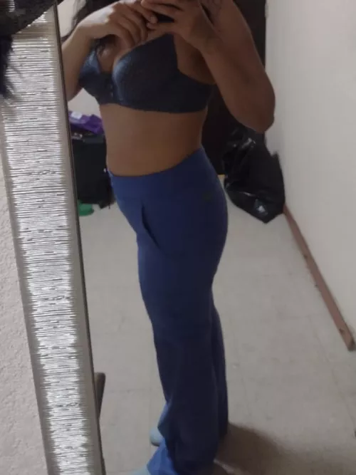 Just the pants of my blue scrub